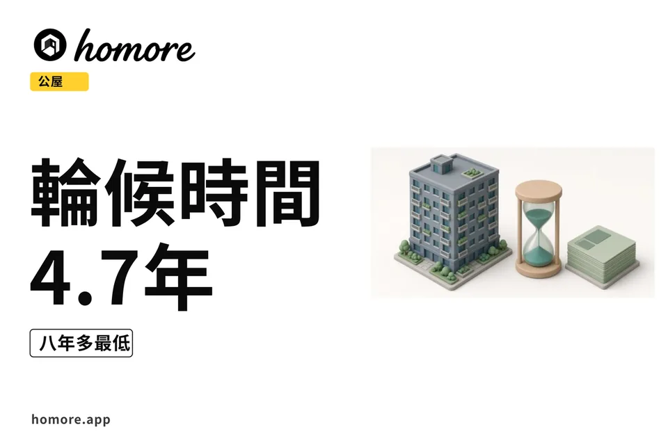 公共屋邨大廈同沙漏示意,沙漏旁邊有一疊申請表(示意圖)